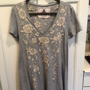 Johnny Was cotton embroidered dress